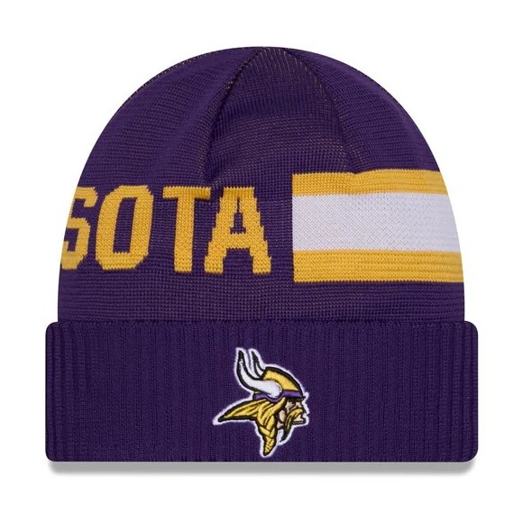 Minnesota Vikings New Era 2024 Beanie Front