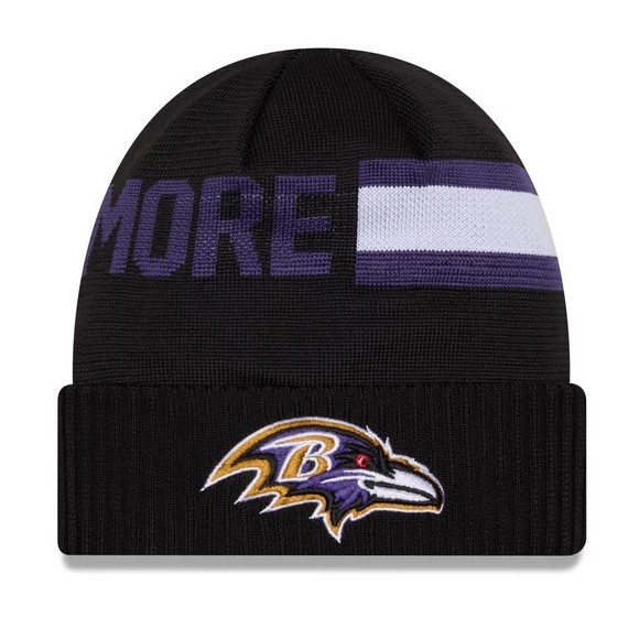 Baltimore Ravens New Era 2024 Beanie Front