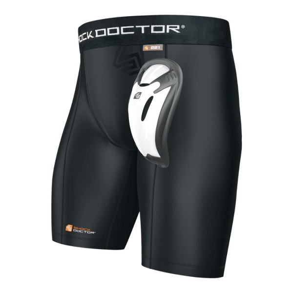 Pantaloncini Shock Doctor Core Compression con coppa Bio Flex anteriore