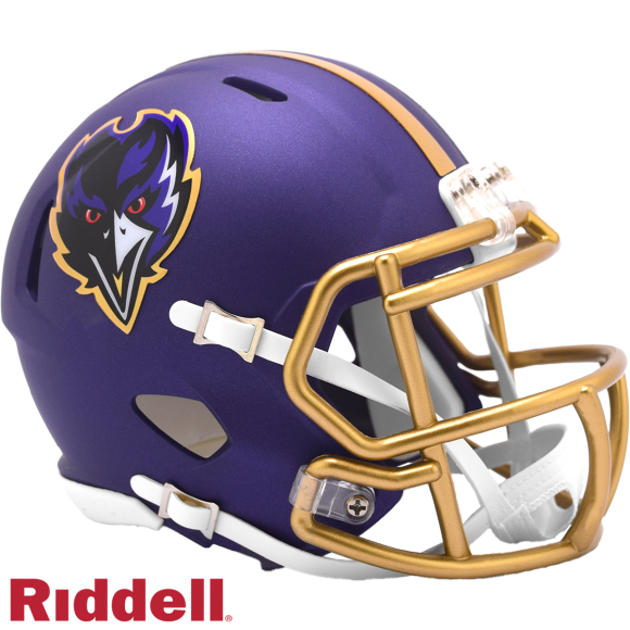 Baltimore Ravens On Field Alternate Speed Mini Helmet 2024