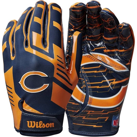 Chicago Bears Wilson NFL Stretch Fit Adult Receiver Gloves