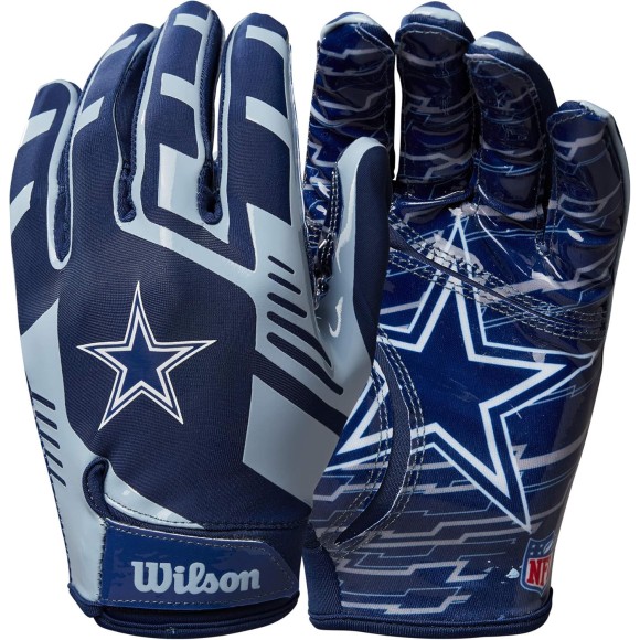 Dallas Cowboys Wilson NFL Stretch Fit Adult Receiver Gloves