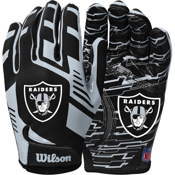 Gants de receveur Las Vegas Raiders Wilson NFL Stretch Fit Adult