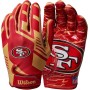 Guantes receptores adultos Wilson NFL Stretch Fit San Fransisco 49ers